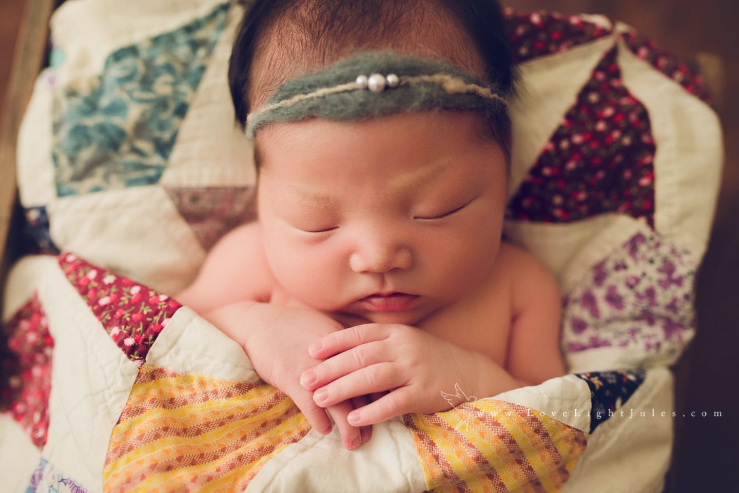 image-of-baby-with-vintage-blanket-by-sacramento-newborn-photographer